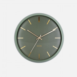 Wall clock Globe Moss Green