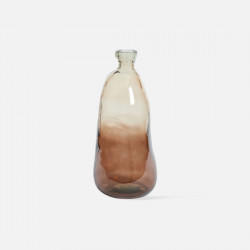  LIDO Glass Vase dark brown-sand