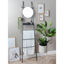 Wall Ladder Glint with Mirror Black
