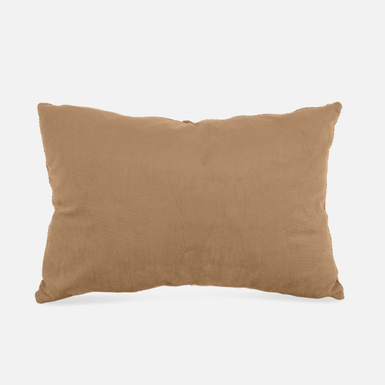 Cushion Ribbed Velvet Polyester, Chocolate brown