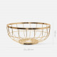 Fruit basket Open Grid metal gold plated