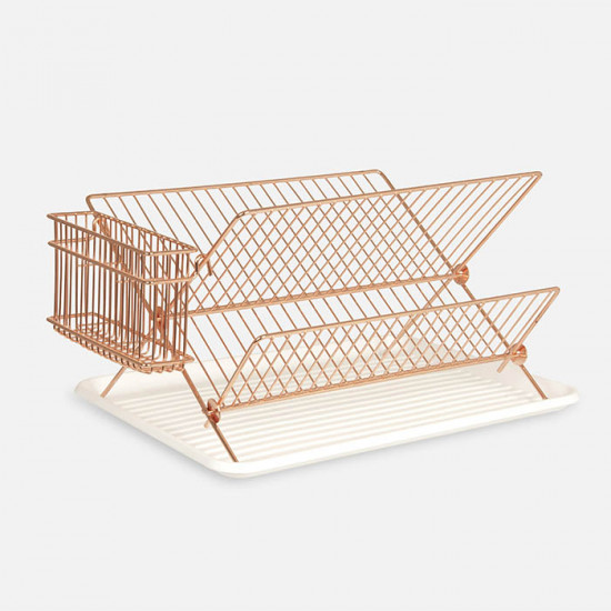 Dish Rack Copper Plated 