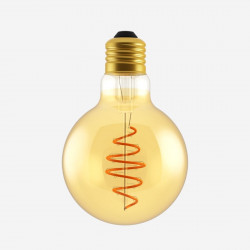 SIMBULB vintage LED spiral filament dimmable bulb, Amber, D95