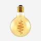 SIMBULB vintage LED spiral filament dimmable bulb, Amber, D95