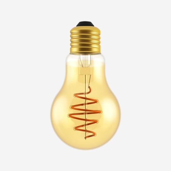 SIMBULB vintage LED spiral filament dimmable bulb, Amber, D60 SIMBULB vintage LED spiral filament dimmable bulb, Amber, D60