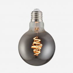 SIMBULB vintage LED spiral filament dimmable bulb, Smoky, D95