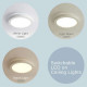 LED Ceiling Lamp with FAN, White
