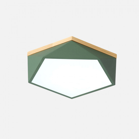 Pentagon Nordic Ceiling Lamp, Green