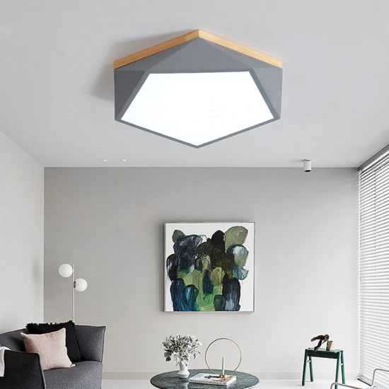 [SALE] Pentagon Nordic Ceiling Lamp, White, D42 [In-Stock]