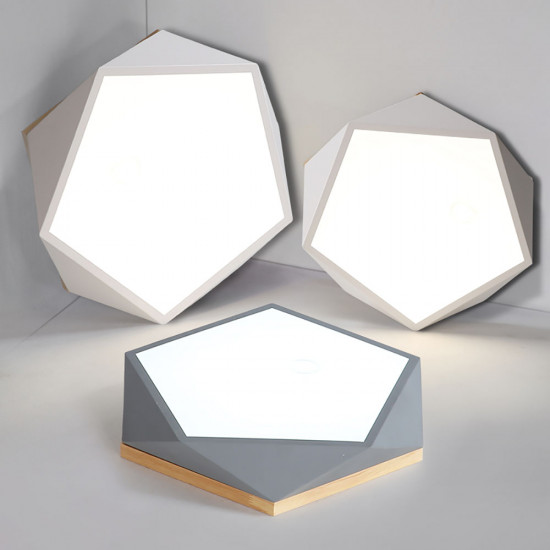 [SALE] Pentagon Nordic Ceiling Lamp, White