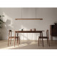 Linear LED Adjustable Natural Walnut Wood Pendant Linear LED Adjustable Natural Walnut Wood Pendant