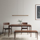 Linear LED Adjustable Natural Walnut Wood Pendant Linear LED Adjustable Natural Walnut Wood Pendant