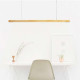 Linear LED Adjustable Natural Walnut Wood Pendant Linear LED Adjustable Natural Walnut Wood Pendant