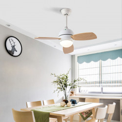 LED Ceiling Lamp with FAN, White [2 left]