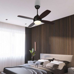 LED Ceiling Lamp with FAN, Black