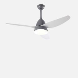 SIM Ceiling LED with Fan, Classic Grey