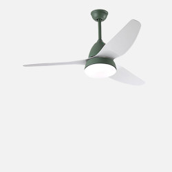 SIM Ceiling LED with Fan, Sage Green