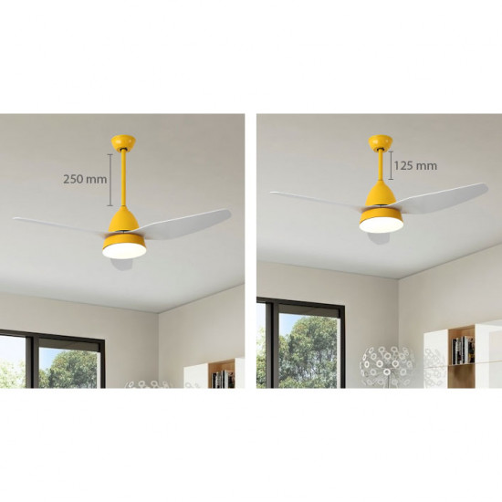 SIM Ceiling LED with Fan, Classic Grey SIM Ceiling LED with Fan, Classic Grey