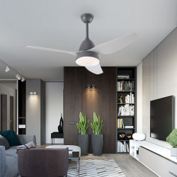SIM Ceiling LED with Fan, Classic Grey