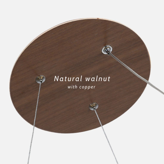 Ring Pendant, Natural Walnut