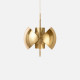 Comly Round Pendant, Brass