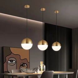 JUNIT Drop Pendant, Brass