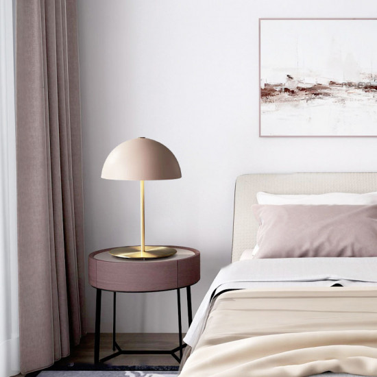 Table lamp Bonnet metal Pink Table lamp Bonnet metal Pink