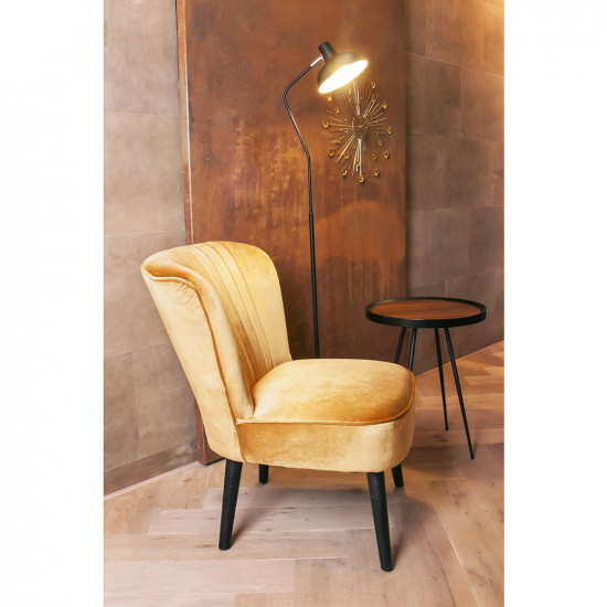 [SALE] Floor Lamp Hood Matt Black Iron
