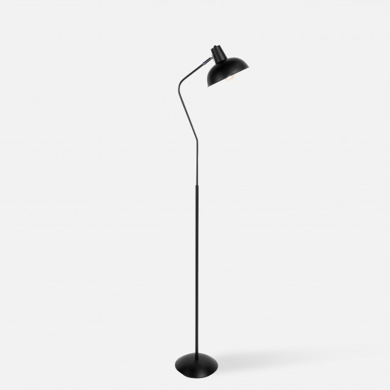 [Display] Floor Lamp Hood Matt Black Iron