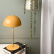 Table lamp Bonnet metal curry yellow