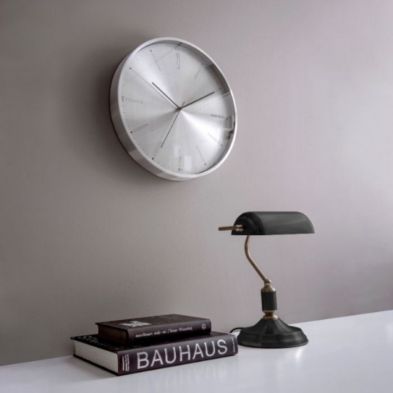 Table lamp Bank Iron Black W. Antique Gold [Display]