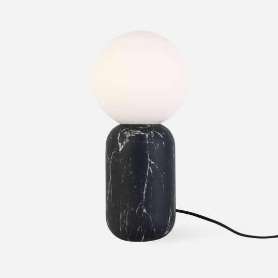 Table Lamp Gala iron black marble 