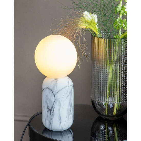 Table Lamp Gala white marble