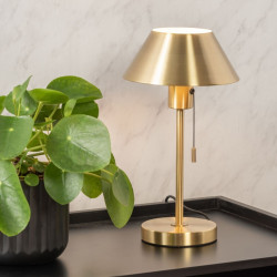 Table Lamp Office Retro Plated, Gold