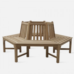 Hexagonal tree bench Classica