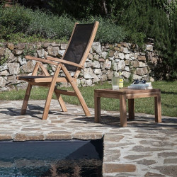 Adjustable dining armchair 5 position Macao