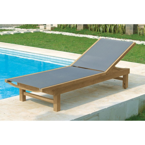 Sunlounger with wheels Macao