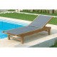 Sunlounger with wheels Macao Sunlounger with wheels Macao