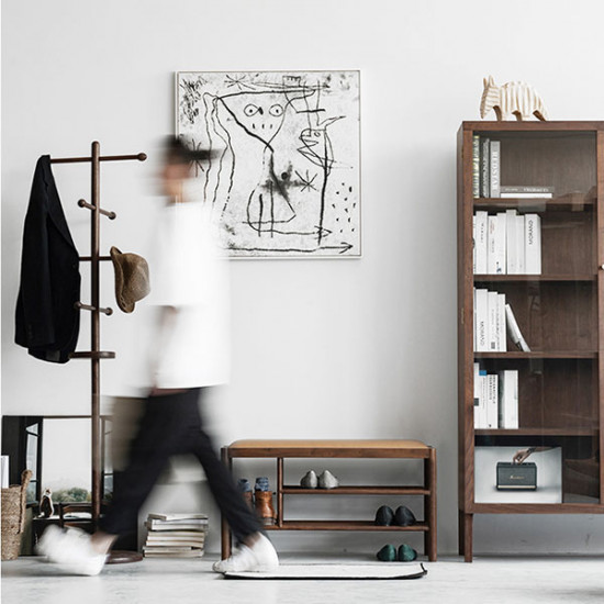 DANDY Bench with Shoe Shelf L60, Walnut DANDY Bench with Shoe Shelf L60, Walnut