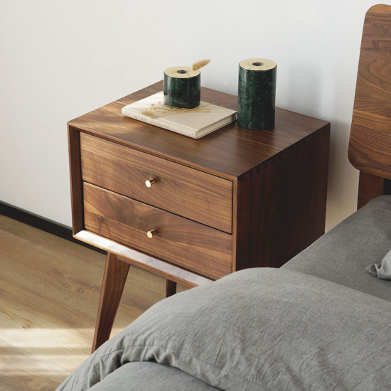 [SALE] DANDY Bed Side Table, Natural Walnut