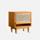 [SALE] RATTAN Bedside Table, Cherrywood