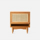 [SALE] RATTAN Bedside Table, Cherrywood