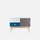 [SALE] TV cabinet, W100, Neat blue & warm grey
