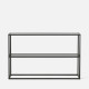 SIMP Two Layers Metal Shelf W60-1200, Matt Black SIMP Two Layers Metal Shelf W60-1200, Matt Black