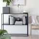SIMP Two Layers Metal Shelf W60-1200, Matt Black SIMP Two Layers Metal Shelf W60-1200, Matt Black