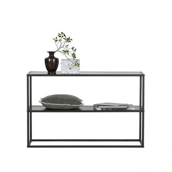 SIMP Two Layers Metal Shelf W60-1200, Matt Black SIMP Two Layers Metal Shelf W60-1200, Matt Black
