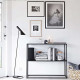 SIMP Two Layers Metal Shelf W60-1200, Matt Black SIMP Two Layers Metal Shelf W60-1200, Matt Black