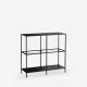 SIMP Four-Grid Metal Shelf W80xW120, Black SIMP Four-Grid Metal Shelf W80xW120, Black