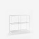 SIMP Four-Grid Metal Shelf W80-120, White SIMP Four-Grid Metal Shelf W80-120, White