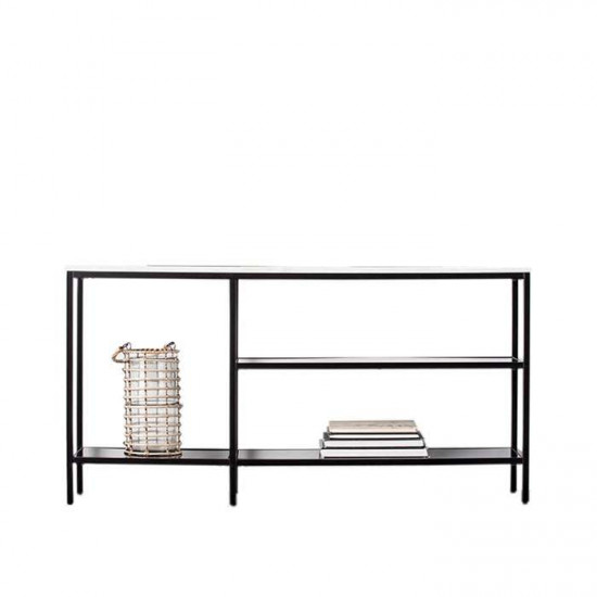 SIMP Grid Shelf with Natural Sintered Stone Top SIMP Grid Shelf with Natural Sintered Stone Top